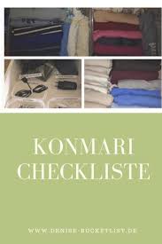 Ausmisten Mit Der Konmari Methode Erfahrungen Checkliste Zum Download Konmari Konmari Methode Checkliste
