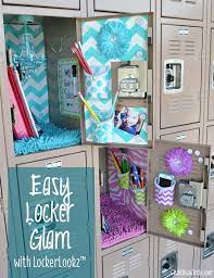 easy locker glam for tweens with lockerlookz have your locker all decked out this middle school lockers school locker decorations school locker organization