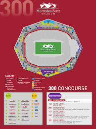Map Of Concourse 300 Mercedes Benz Stadium