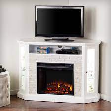 Electric is not only cheaper, it can also be installed in apartments or homes in place of wood stoves. Corner Electric Fireplace Tv Stand You Ll Love In 2021 Visualhunt