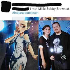 Getting a perverted loli poster of Eleven from Stranger Things signed by 13  year old Millie Bobby Brown : r/justneckbeardthings