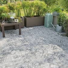 Piastrella Villa 20 X 20 Cm Sp 8 2 Mm Pei 4 5 Grigio E Bianco Prezzi E Offerte Online Leroy Merlin Carrelage Exterieur Sol Exterieur Carrelage Terrasse