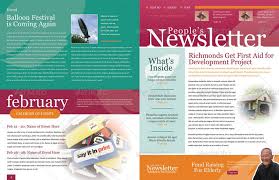 4 Pages Newsletter Template Newsletter Design Templates Newsletter Template Free Newsletter Templates Word