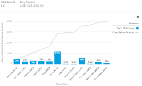 Simplysfdc Com Salesforce Report Bar Chart With Cumulative