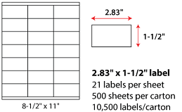 Get all the latest sheet labels coupon codes & promotions and enjoy 15% off discounts this january 2021. 2 83 X 1 5 Labels Permanent White Sheets