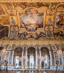 The Ceiling Of The Hall Of Mirrors Hall Of Mirrors Versailles Palace Of Versailles