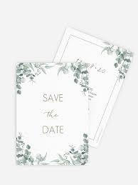 Save The Date Karte Soft Greenery In 2020 Karte Hochzeit Kartenmacherei Hochzeit Papeterie Hochzeit