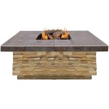Enhance fire pits with fireglass & lava rocks. Cal Flame 48 In Brown Natural Stone Propane Gas Fire Pit With Log Set And Lava Rocks Fpt S301 Apf The Home Depot Gas Firepit Fire Pit Cal Flame