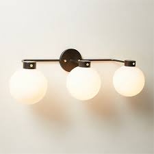 Marra 3 Light Black Globe Vanity