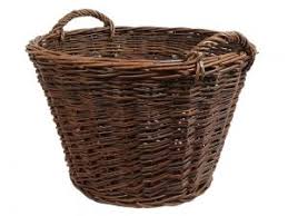 Erntekorb Holzkorb Tragekorb Gartenkorb Weide Korb D 55cm Holzkorb Korb Weidenkorb