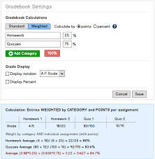 Use this calculator to find out the grade of a course based on weighted averages. Set Up Different Types Of Grading Finalsite Support