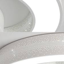 Metal Acrylic Led Overhead Light White Round Ceiling Mount Light With Beautiful Star Pattern For Kindergarten Takeluckhome Com