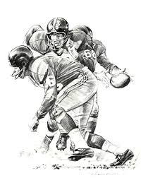 Robert Riger Drawing For Sports Illustrated 1961 Sports Art Male Art Sport Poster