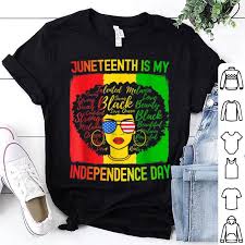 Special run of juneteenth flag shirts just for you. Juneteenth Is My Independence Day American Flag Shirt Hoodie Sweater Longsleeve T Shirt
