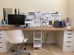If haven't noticed yet then let me get you up to speed. Ikea Desk With Alex Drawer Jonaxel Shelf And Saljan Countertop Ikeahacks