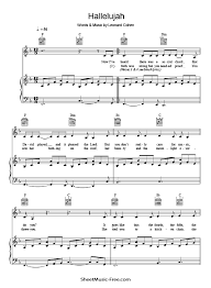 While many people stream music online, downloading it means you can listen to your favorite music without access to the inte. Hallelujah Piano Sheet Music Leonard Cohen Sheetmusic Free Com