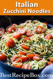 The exact amount of cooking time will vary. Italian Zucchini Noodles Garlic Tomato Parm Keto Best Recipe Box