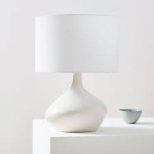 Asymmetry Ceramic Table Lamp Small West Elm In 2020 Ceramic Table Lamps White Table Lamp Table Lamp