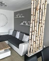 Raumtrenner Schick Birkenstamm Raumtrenner Noch Schicker Frannibee Hat Ihr Monochromes W Monochrome Living Room Living Room Designs Living Room Decor