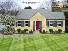 Front Yard Landscape Design Ma Small House Landscaping Front House Landscaping Ranch House Landscaping