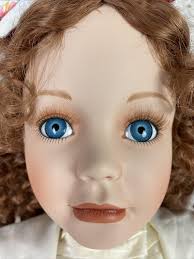 Laura Cobabe Fine Porcelain Doll “amber” 1991 W/ Birdcage and Bird, Stand &  COA