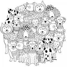 Imprimez les dessins mandala chien à colorier gratuitement. Coloriage Chien Et Dessin De Chien Avec Tete A Modeler