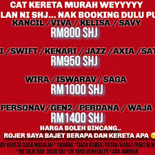 Harga promosi bulan ini, dapatkan sebelum stok habis. Harga Cat Perodua Viva Resepi Ayam K