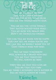 Tell Me A Wedding Poem Wedding Poems Marriage Poems Wedding Vows Quotes