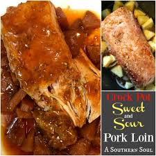 Crock Pot Sweet Sour Pork Loin With Pineapple Pork Loin Recipes Crockpot Pork Loin Pork