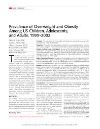 Pdf Overweight And Obesity Among U S Children