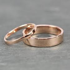 Conjunto De Alianzas De Oro Rosa Anillos De 2 Mm Y 5 Mm Oro Rosa De 14 Quilates Pulido Liso Wedding Al Eheringe Ring Verlobung Vintage Trauringe