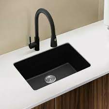 Find out your desired granite sinks with high quality at low price. Arte Stone 635x470mm Rectangular Single Bowl Black Sink Premium Quartz Granite Homegear Australia
