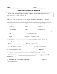 Englishlinx Com Context Clues Worksheets Context Clues Worksheets Adverbs Worksheet Adjective Worksheet
