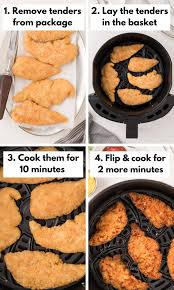 Preheat air fryer to 400 degrees. Air Fryer Frozen Chicken Tenders Clean Eating Kitchen