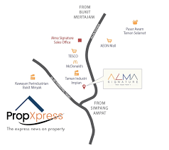 30908, jalan rozhan alma, seberang perai tengah, 14000 bukit mertajam, pulau pinang. Alma Signature Bukit Mertajam Propxpress