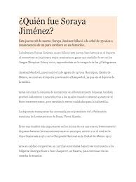 Check spelling or type a new query. Soraya Jimenez Biografia Juegos Olimpicos Competiciones Deportivas Internacionales