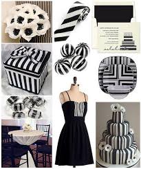 Black And White Theme Party Dress Ideas Black White Striped Birthday Soiree Black White Theme Black White Parties Striped Wedding