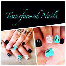 Teal And Black With Browning Deer Gels Hunting Nails Country Girl Nails Country Nails