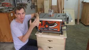 Diy table saw storage cabinet | plans. Mobile Tablesaw Cart Woodworking For Mere Mortals