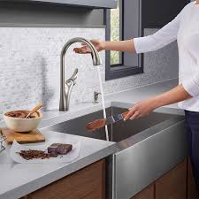 Anupam kitchen sinks comes with superb eye catching design made up of finest high quality stainless steel. Kohler Transitional Touchless Kitchen Faucet