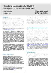 Here are the basics of the spread of serious diseases and what you can do to protect yourself, your family, and your community. Operational Considerations For Covid 19 Management In The Accommodation Sector
