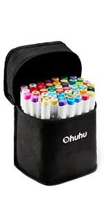 200 Colors Alcohol Art Markers Ohuhu Double Tipped Marker Set For Kids Adults Coloring Alcohol Based Sketch Markers For Drawing Sketching Bonus 1 Colorless Alcohol Marker Blender Detailed analysis of main features and quality of drawing. 200 colors alcohol art markers ohuhu