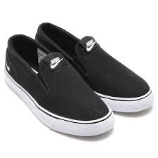 Black And White Nike Slip Ons Nike Toki Slip Txt Sneakers Black Slip Ons Slip On Sneakers