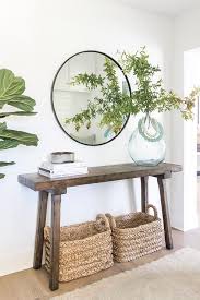 Maybe you would like to learn more about one of these? Foyer With Round Black Table Over Dark Brown Console Table Transitional Entrance Foyer