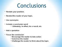 A position or opinion or judgment reached after consideration. Conclusions Are Positioned Results And Conclusions Results And Conclusions Part 1 The Conclusion Of An Essay Or Speech Refers To The Sentences Or Paragraphs That Bring It To