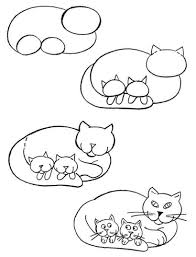 Dibujos de rosas facil rapido y bonitas para dibujar. Dibujos De Gatos Faciles De Hacer Gatitos Paso A Paso