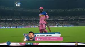 Shreyas gopal was born on 4 september, 1993 in bengaluru, india, is an indian cricketer. M43 Kkr Vs Rr Shreyas Gopal Wicket