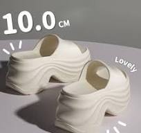 Unisex Slippers EVA Non-Slip Wear-Resistant Soft Lightweight Summer Couple  Slippers White [40-Size 41]