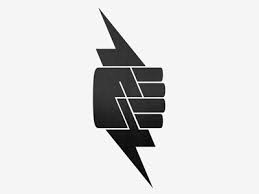 Lightning Fist Graphic Design Logo Logo Design Creative Lightning Logo