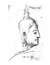 Buddha Paintings The Mother Japan France Sri Aurobindo Beauty Expression Yoga Drawings Sketches Learning Art Mirr Yoga Drawing Drawing Sketches France Drawing